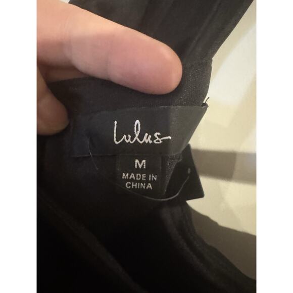 Lulu’s Black Corset Dress NWT Size Medium - Picture 2 of 11